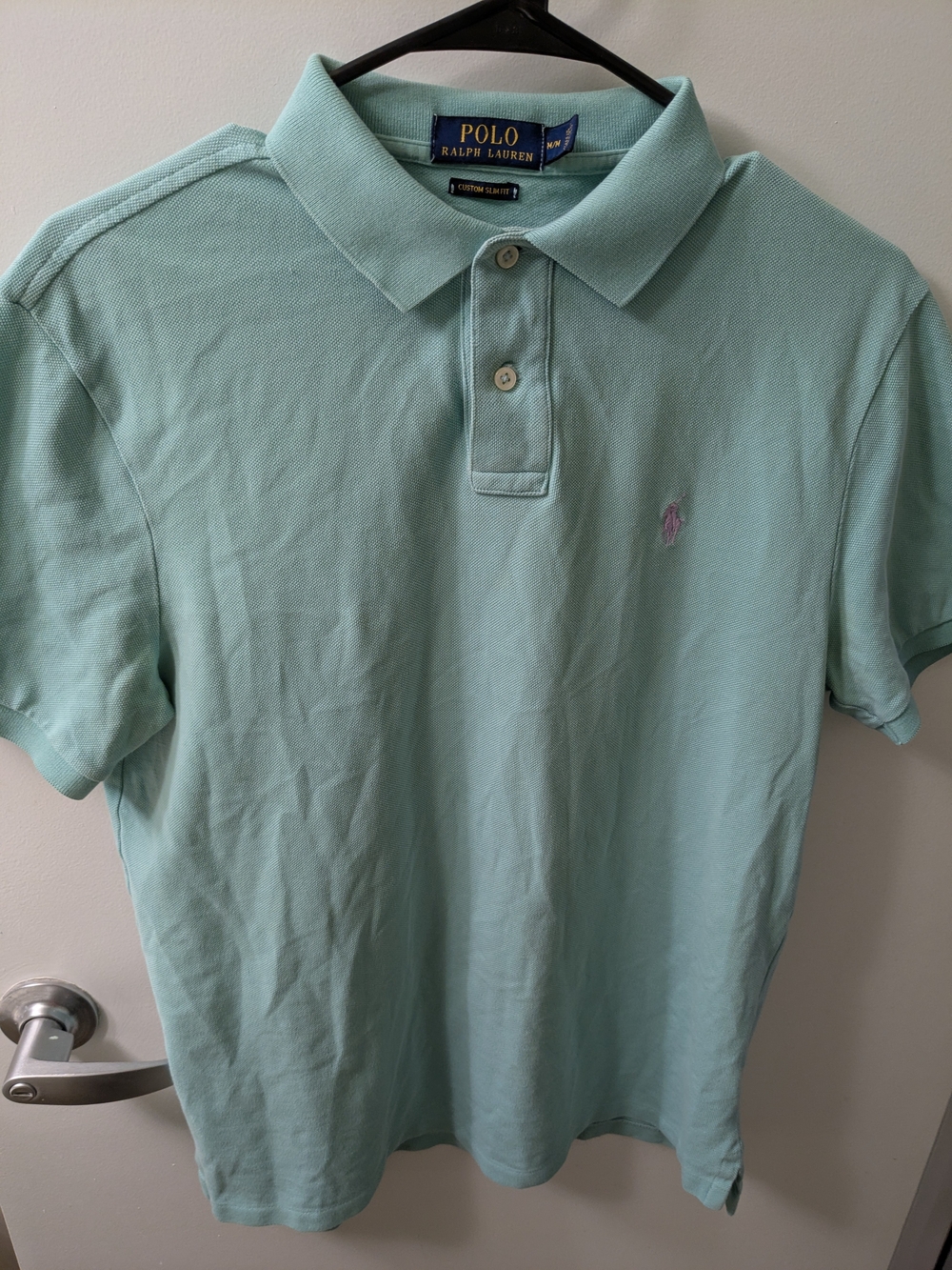 Polo by Ralph Lauren Men’s Mint Green Classic Pique Polo Size medium